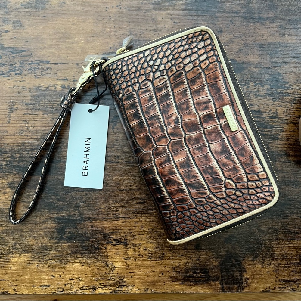 Brahmin Zora Brown Milan Genuine Leather NWT